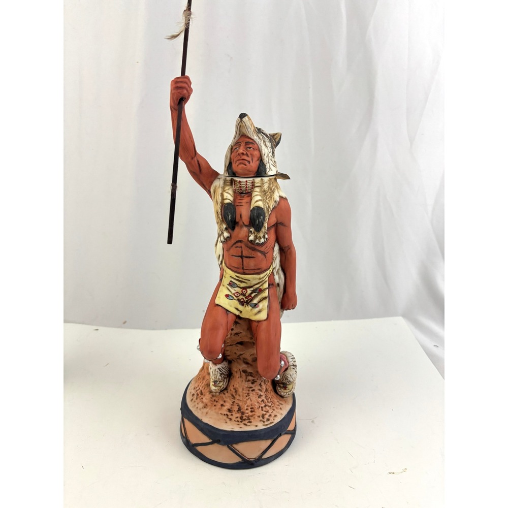 Vintage Ski Country Wolf Dancer Decanter 1981 Limited Edition 16"